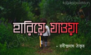 Hariye jaoa kobita lyrics হারিয়ে যাওয়া - রবীন্দ্রনাথ ঠাকুর