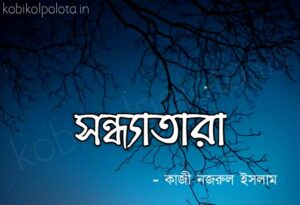 Shondha tara kobita poem lyrics সন্ধ্যাতারা কবিতা - কাজী নজরুল ইসলাম