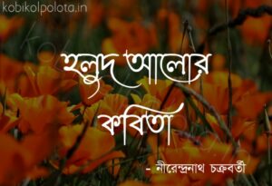 Holud alor kobita Nirendranath Chakraborty হলুদ আলোর কবিতা নীরেন্দ্রনাথ চক্রবর্তী