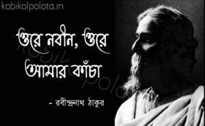 Ore nobin ore amar kancha kobita lyrics ওরে নবীন, ওরে আমার কাঁচা