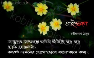 Aikhone kobita Rabindranath Tagore এইক্ষণে কবিতা রবীন্দ্রনাথ ঠাকুর