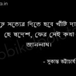 Bikhob poem by Sukanta Bhattacharya