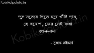 Bikhob poem by Sukanta Bhattacharya