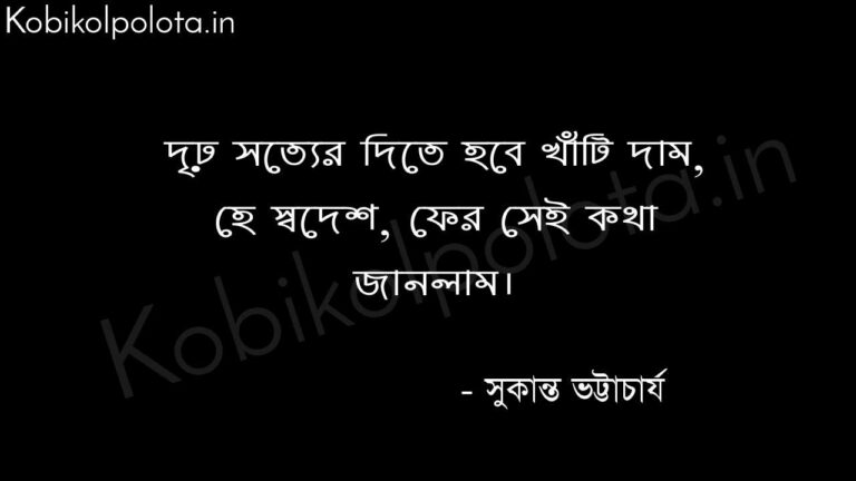 Bikhob poem by Sukanta Bhattacharya