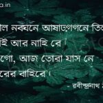 nil noboghone ashar gogone til Thai ar nahi re Lyrics আষাঢ় কবিতা – রবীন্দ্রনাথ ঠাকুর